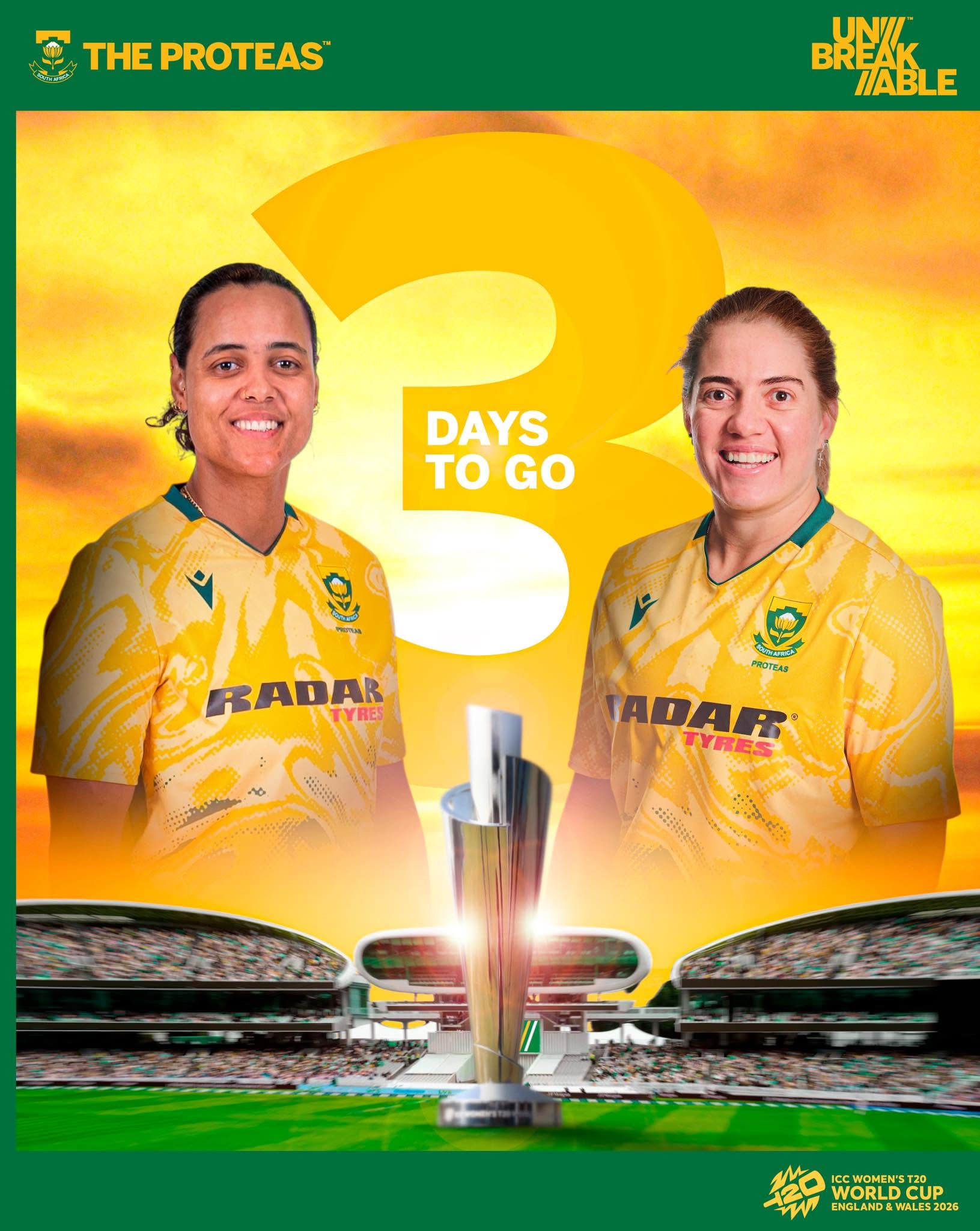 The Proteas Women will carry South Africa's hopes into their World Cup opener against Australia this weekend.